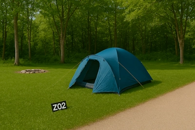 Zeltplatz Z02 - Zeltplatz am Waldrand, schattige Lage