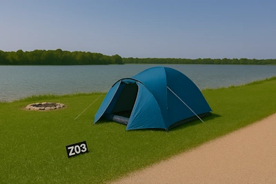 Zeltplatz Z03 - Zeltplatz nahe dem See, ideal für Wassersportler